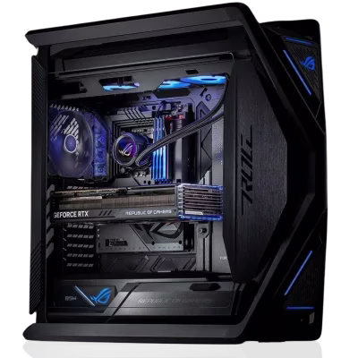 ASUS RYUJIN III Extreme Edition Gaming PC Powered By ASUS, AMD Ryzen 9 9950X 16 Cores 32 Threads, NVIDIA RTX 4090 24GB, 125GB DDR5, 4TB SSD Gen 4, 1600W 80 PLUS Gold PSU, RYUJIN III 360mm    RENDERING PC thumbnail 4