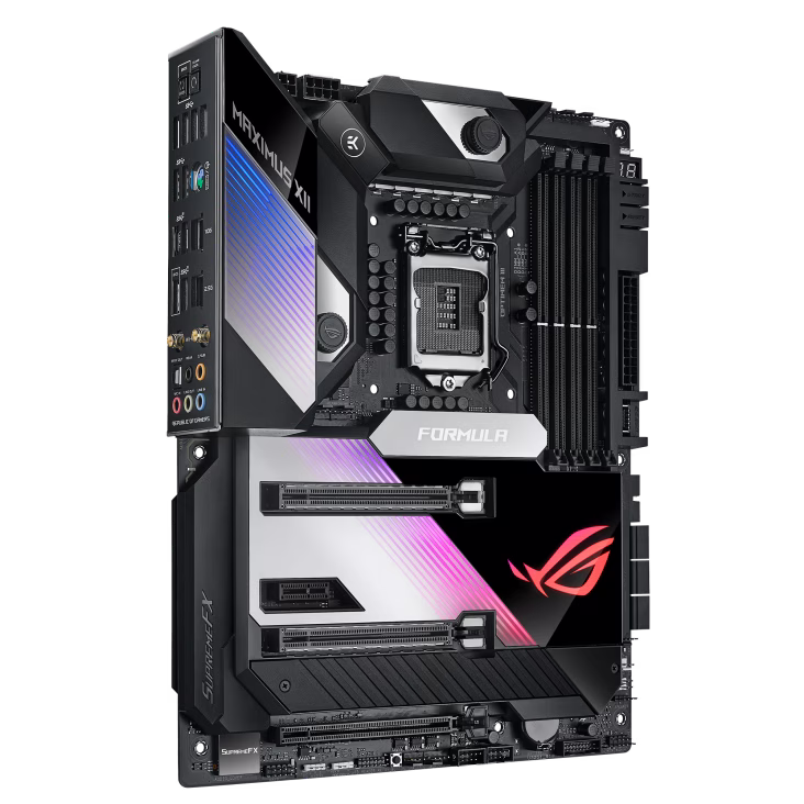 Asus ROG Maximus XII Formula Z490 (WiFi 6), LGA 1200, (Intel 10th Gen) ATX Gaming Motherboard, DDR4, 4 X DIMM, 3 X M.2 SOCKET, 16 POWER STAGE, AI Cooling & Overclocking | 90MB1370-M0EAY0 thumbnail 3