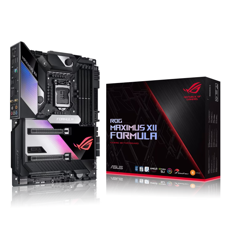 Asus ROG Maximus XII Formula Z490 (WiFi 6), LGA 1200, (Intel 10th Gen) ATX Gaming Motherboard, DDR4, 4 X DIMM, 3 X M.2 SOCKET, 16 POWER STAGE, AI Cooling & Overclocking | 90MB1370-M0EAY0 – Buy Online