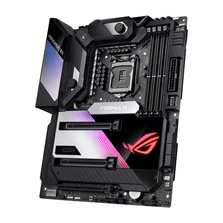 Asus ROG Maximus XII Formula Z490 (WiFi 6), LGA 1200, (Intel 10th Gen) ATX Gaming Motherboard, DDR4, 4 X DIMM, 3 X M.2 SOCKET, 16 POWER STAGE, AI Cooling & Overclocking | 90MB1370-M0EAY0 thumbnail 4