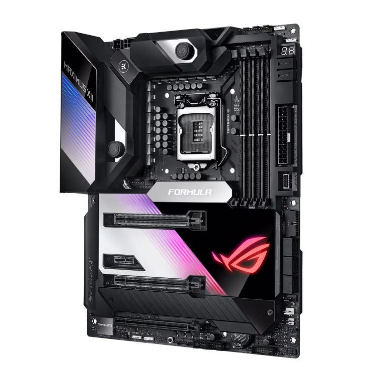 Asus ROG Maximus XII Formula Z490 (WiFi 6), LGA 1200, (Intel 10th Gen) ATX Gaming Motherboard, DDR4, 4 X DIMM, 3 X M.2 SOCKET, 16 POWER STAGE, AI Cooling & Overclocking | 90MB1370-M0EAY0 thumbnail 5