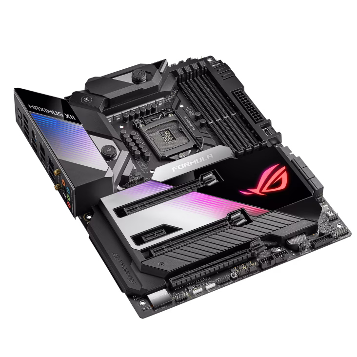 Asus ROG Maximus XII Formula Z490 (WiFi 6), LGA 1200, (Intel 10th Gen) ATX Gaming Motherboard, DDR4, 4 X DIMM, 3 X M.2 SOCKET, 16 POWER STAGE, AI Cooling & Overclocking | 90MB1370-M0EAY0 thumbnail 8