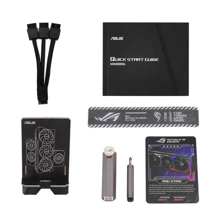 Asus ROG Strix GeForce RTX 4080 SUPER OC Edition Graphics Card, 16GB GDDR6X 256-Bit Memory, 2640 MHz Boost Clock, 23 Gbps Memory Speed, 10240 CUDA Cores, PCI Express 4.0 | 90YV0KB0-M0NA00 thumbnail 13