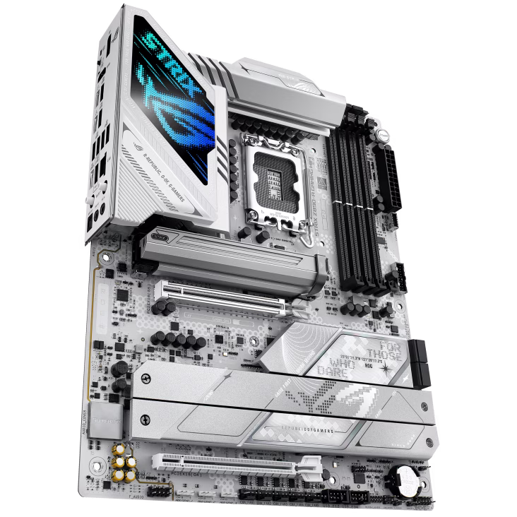 ASUS ROG STRIX Z890-A GAMING WIFI LGA 1851 ATX Motherboard, Z890 Chipset,  4x DIMM slots, max. 192GB, DDR5, 5x M.2 slots and 4x SATA 6Gb/s, PCIe 5.0, Wi-Fi 7 & BT v5.4, White  | 90MB1I90-M0EAY0 thumbnail 5