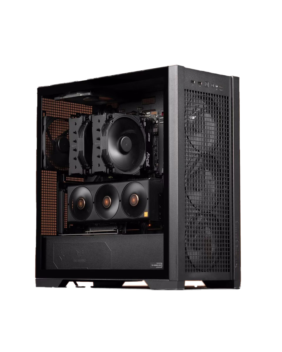 Asus GAMING PC  Workstation - AMD Ryzen 7 7800X3D 8 Cores 16 Threads, TUF Radeon RX 7900 XT OC 20GB , 64 GB DDR5 6000 MHz, 2TB SSD Gen 4, 1000W  80 Plus Gold PSU, 360mm AIO Liquid Cooler, WiFi + BT Rendering PC & Gaming PC thumbnail 2