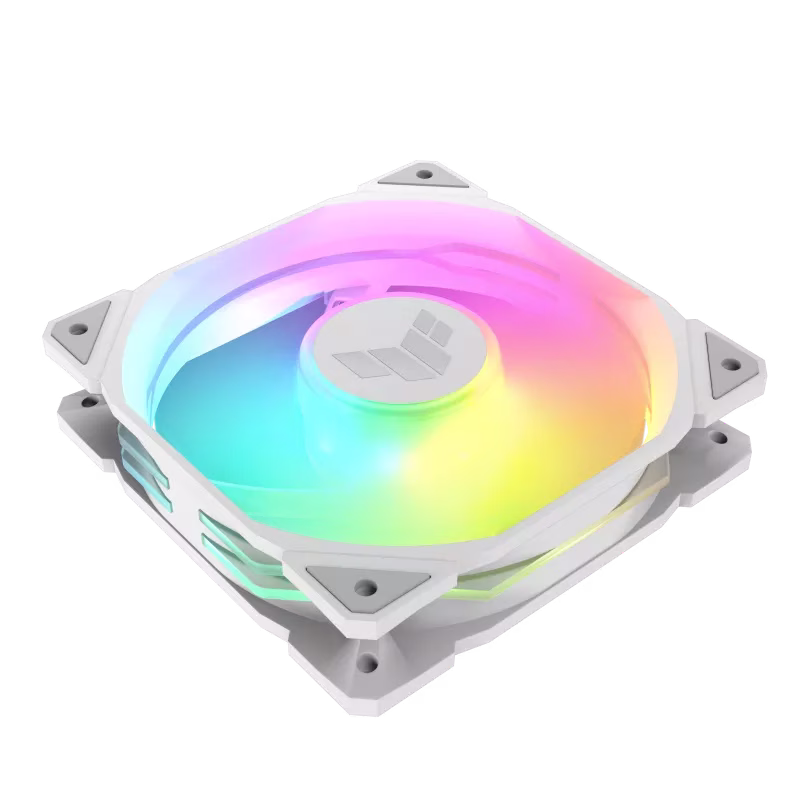 ASUS TUF Gaming TR120 ARGB Reverse Fan - Triple Pack, High static Pressure and Airflow, 120mm, 2000 rpm, AURA Sync, White | 90DA00D3-B09020 thumbnail 3