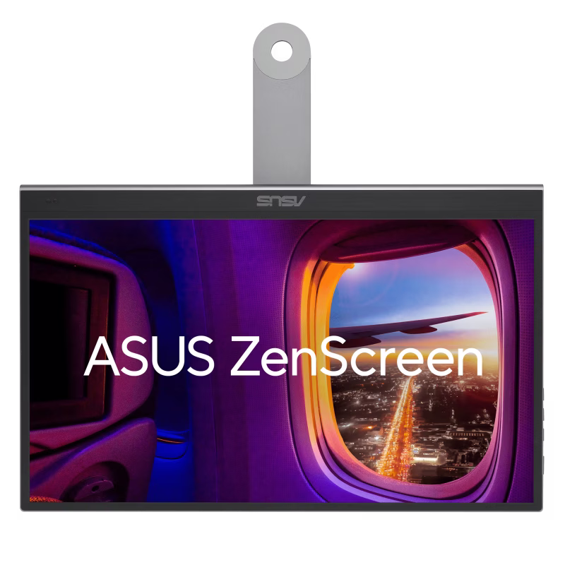 ASUS ZenScreen OLED MQ16AHE Portable Monitor, 16 inch (15.6 inch viewable) FHD (1920 x 1080), OLED, 100% DCI-P3, 1 ms Response Time, HDR-10, USB Type-C, Mini HDMI, Proximity Sensor, 360 kickstand, Flicker Free, Low Blue Light |  90LM07SV-B02170 thumbnail 2