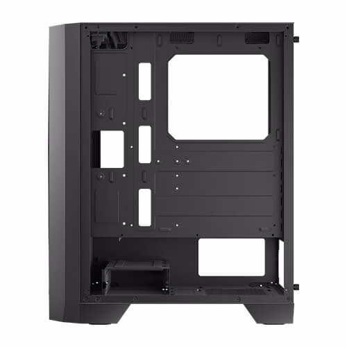 Antec AX Series Ax51 Mid-tower Black Color Gaming Case, 3x Pre Installed Fans, MOBO Upto ATX, Tempered Glass thumbnail 2