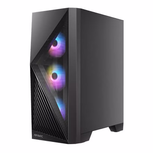 Antec AX Series Ax51 Mid-tower Black Color Gaming Case, 3x Pre Installed Fans, MOBO Upto ATX, Tempered Glass thumbnail 7