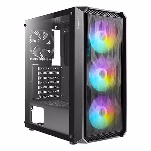 ANTEC NX292 NX Series-Mid Tower Gaming Case, Tempered glass, Steel + Plastic, Pre-installed 4x 120mm Fans, Black | NX292 ARGB thumbnail 10