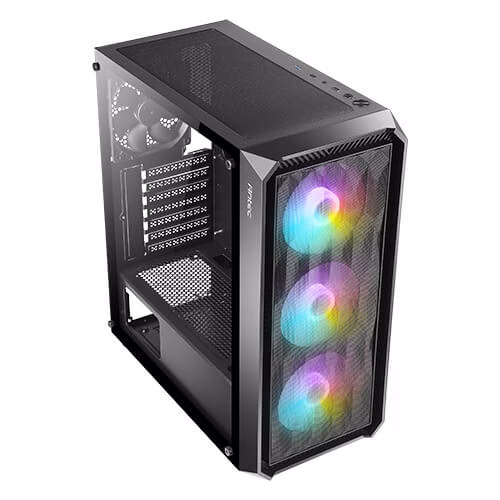 ANTEC NX292 NX Series-Mid Tower Gaming Case, Tempered glass, Steel + Plastic, Pre-installed 4x 120mm Fans, Black | NX292 ARGB thumbnail 8