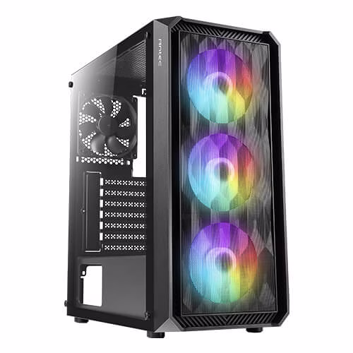 ANTEC NX292 NX Series-Mid Tower Gaming Case, Tempered glass, Steel + Plastic, Pre-installed 4x 120mm Fans, Black | NX292 ARGB thumbnail 4