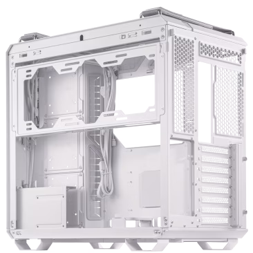 ASUS TUF Gaming GT502 PLUS PC Case, Dual Chamber Chassis, Supports 360mm Radiator, Up to 13 Fans, Discrete aRGB HUB, Fully Modular Design, White | 90DC0093-B19000 thumbnail 3