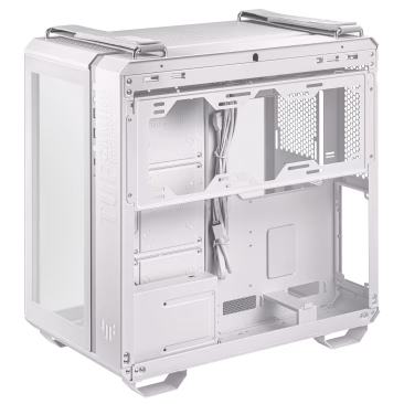 ASUS TUF Gaming GT502 PLUS PC Case, Dual Chamber Chassis, Supports 360mm Radiator, Up to 13 Fans, Discrete aRGB HUB, Fully Modular Design, White | 90DC0093-B19000 thumbnail 4