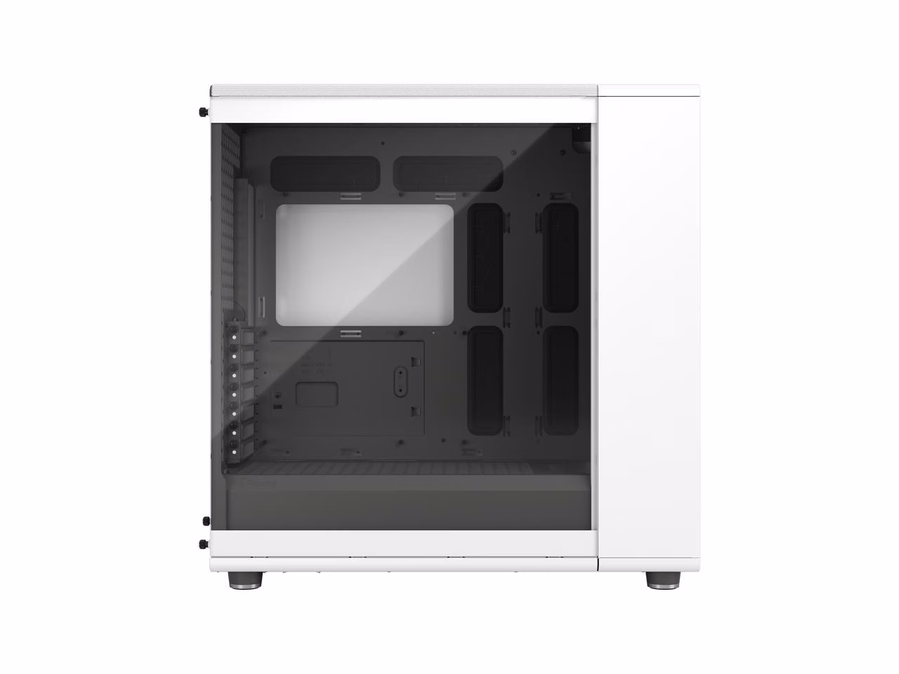 Fractal Design North XL ATX mATX Mid Tower PC Case, Chalk White Chassis with Oak Front and Clear TG Side Panel, 3x Pre Installed 140 mm fan, 4x Drive mounts, 7x Expansion slots, Motherboard Supports Upto E-ATX  | FD-C-NOR1X-04 thumbnail 8