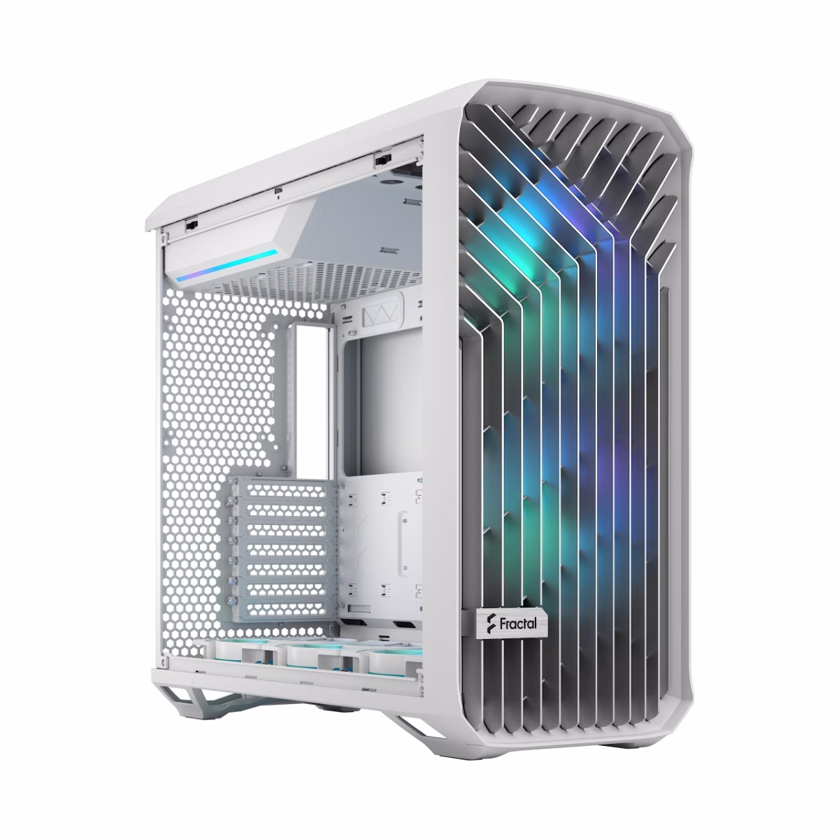 Fractal Design Torrent E-ATX Full Tower Computer Case, 7x Expansion Slots,  4 x 2.5" Bays, Supports Radiators up to 16.5", 2x 180mm & 3x 140mm Fans, High Airflow, White TG Clear Tint | FD-C-TOR1A-03 – Buy Online