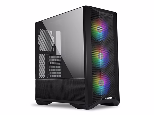 Lian Li LANCOOL II MESH RGB, Tempered Glass ATX Case, Steel+Tempered Glass Material, Up to 240mm Radiator Support, Honeycomb Vent, Black | G99.LAN2MRS.50 – Buy Online