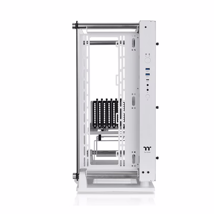 Thermaltake Core P3 TG Pro Open Frame ATX Mid Tower PC Case, 4mm Thick Tempered Glass Window, Up to 420mm Radiator Support, 12 Fans Support, Handy I/O Ports, Snow | CA-1G4-00M6WN-09 thumbnail 3