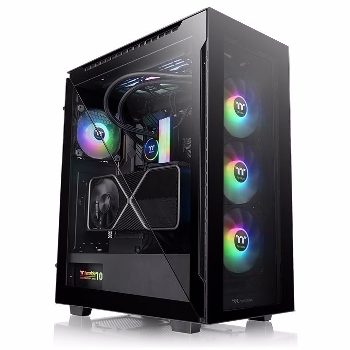 Thermaltake Divider 500 TG ARGB Mid Tower Chassis, Front 3x 120 x 120 x 25 mm ARGB fan, Rear 1x 120 x 120 x 25 mm fan, 3mm Tempered Glass x 4, 7 x Drive Bays, | CA-1T4-00M1WN-01 thumbnail 2