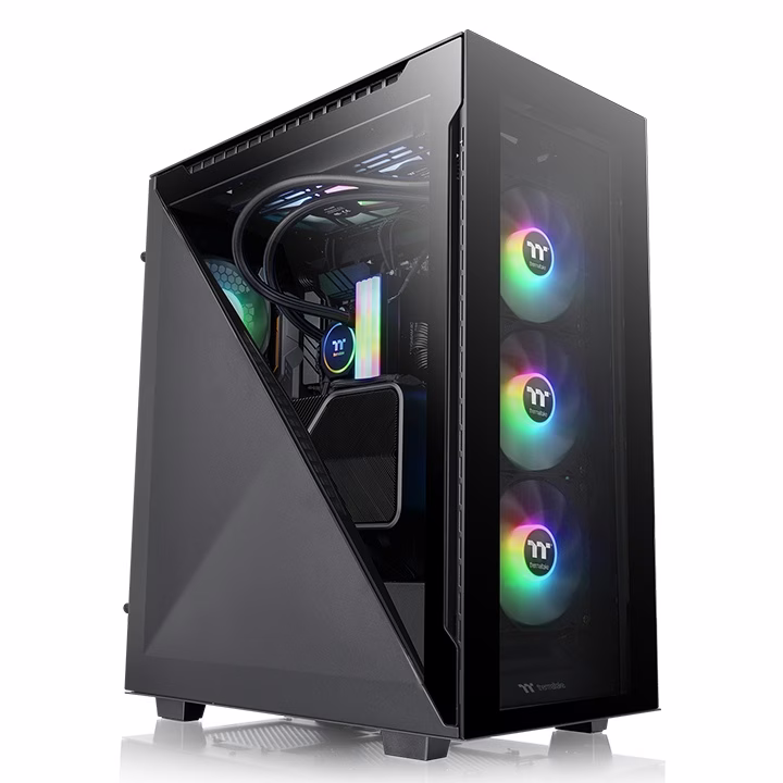 Thermaltake Divider 500 TG ARGB Mid Tower Chassis, Front 3x 120 x 120 x 25 mm ARGB fan, Rear 1x 120 x 120 x 25 mm fan, 3mm Tempered Glass x 4, 7 x Drive Bays, | CA-1T4-00M1WN-01 – Buy Online