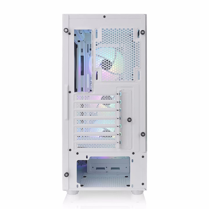 Thermaltake View 200 TG ARGB Mid Tower Chassis, Front 3x 120 x 120 x 25 mm ARGB Lite fan (1000rpm, 22.3 dBA), USB 3.0 x 2, HD Audio x 1, White | CA-1X3-00M6WN-00 thumbnail 6