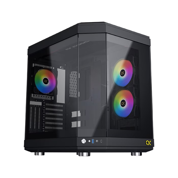 Xigmatek CUBI ATX Mid Tower Case, Easily Mounted Panels, , 9x Fan Support, GPU Supports Upto 420MM, 6x Drive Bays, 10x Expansion Slots, Motherboard Supports Upto E-ATX, Black | EN41938 – Buy Online