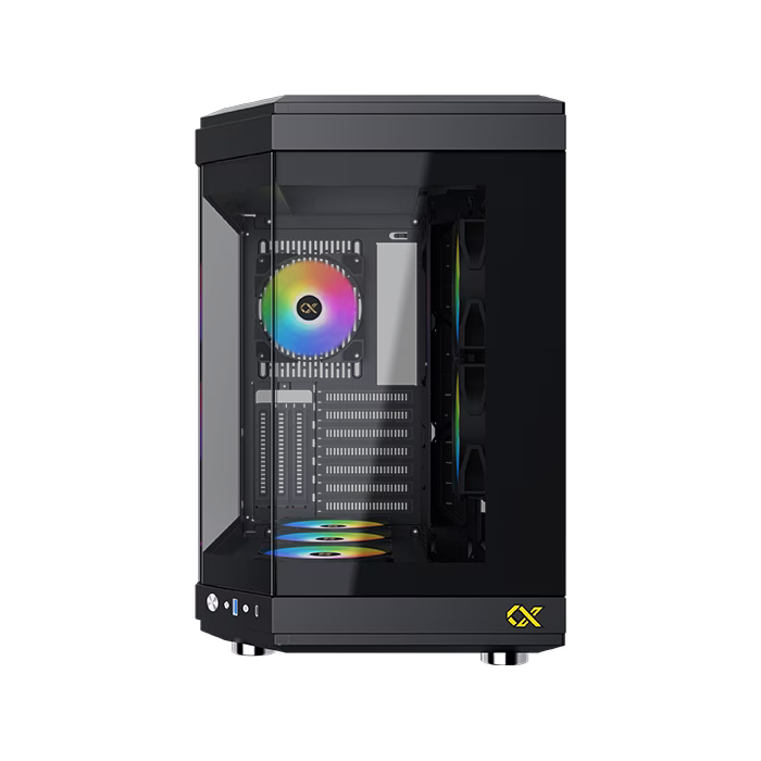 Xigmatek CUBI ATX Mid Tower Case, Easily Mounted Panels, , 9x Fan Support, GPU Supports Upto 420MM, 6x Drive Bays, 10x Expansion Slots, Motherboard Supports Upto E-ATX, Black | EN41938 thumbnail 8