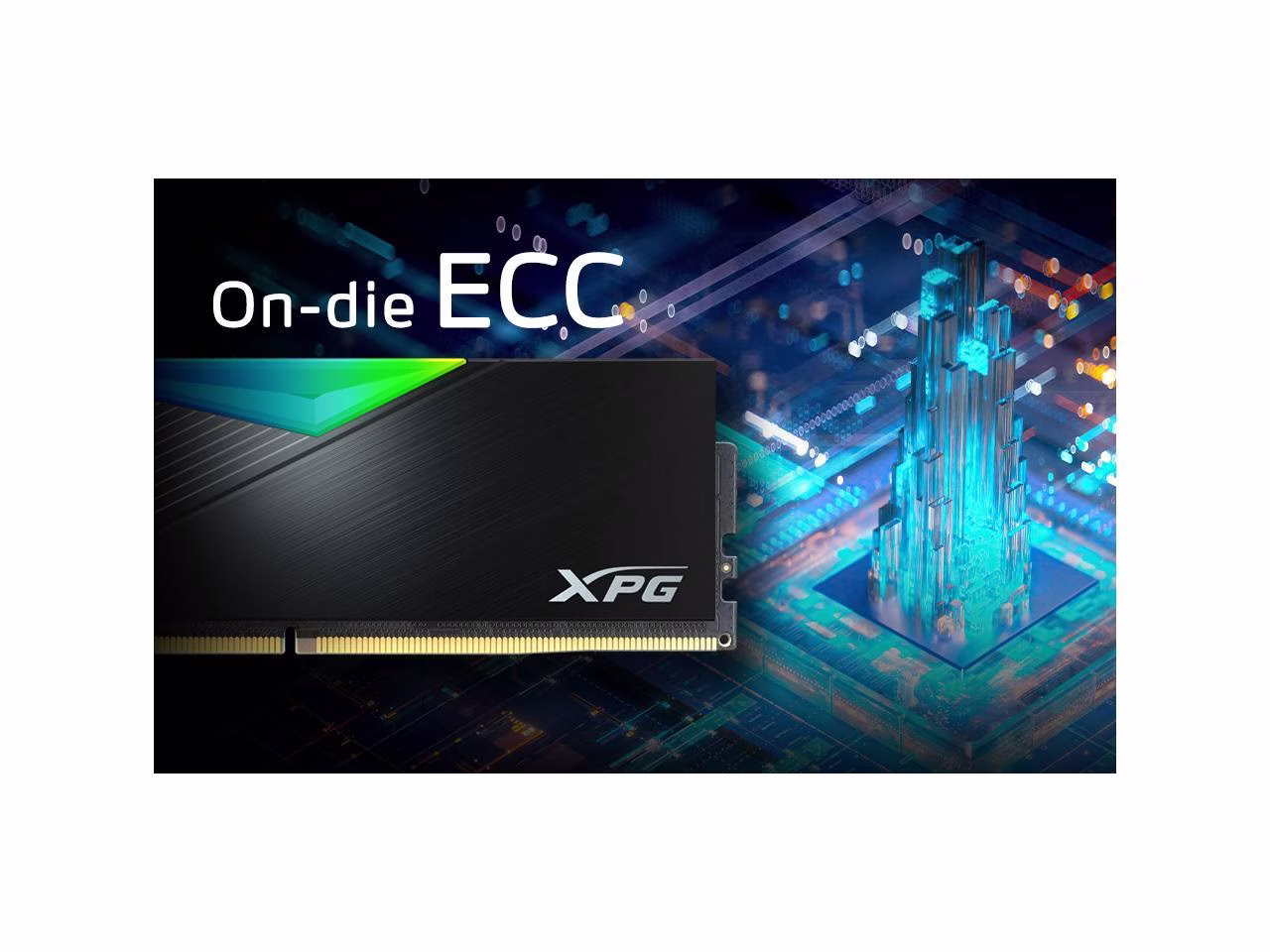 Adata XPG Lancer RGB 64GB (2x 32GB) DDR5 Desktop Memory, 6000 MHz Memory Speed, CAS Latency 30, AMD Expo & Intel XMP 3.0 Ready, 1.35V Voltage, 288-Pin, Black | AX5U6000C3032G-DCLARBK thumbnail 2