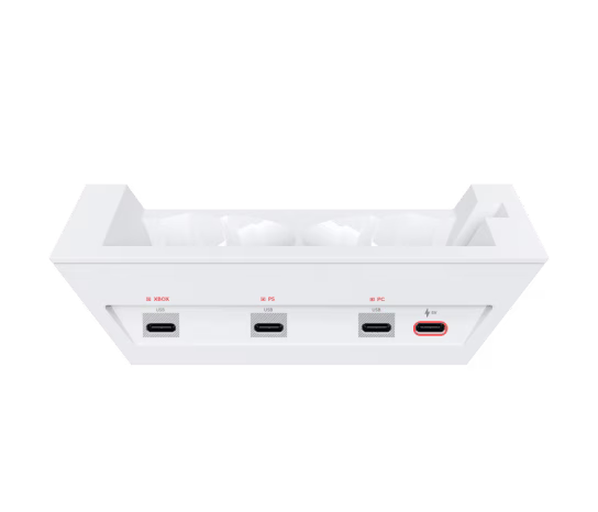 Logitech ASTRO A50 (Gen 5) LIGHTSPEED Wireless Gaming Headset and Base Station with PLAYSYNC Audio, PRO-G GRAPHENE, Switch Between 3 Systems, USB-C to Xbox, PS5, PC/Mac or Nintendo Switch, Bluetooth, White | 939-002230 thumbnail 4