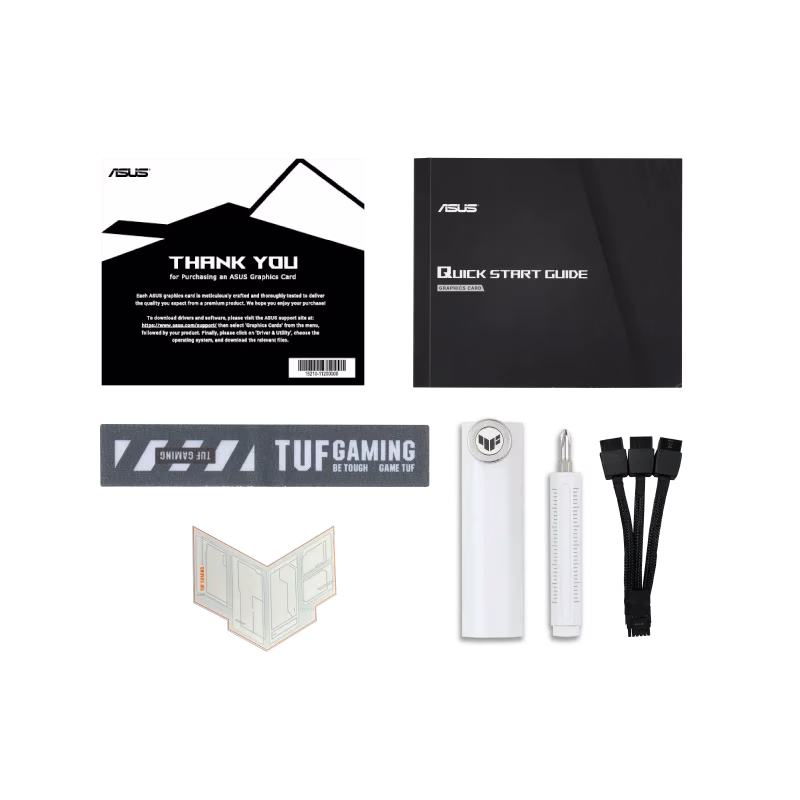 ASUS TUF Gaming  NVIDIA GeForce RTX 5070 Ti 16GB GDDR7 White OC Edition Graphics Card,  256-bit 28 Gbps, 8960 CUDA Core, 1484 AI TOPS | 90YV0MD3-M0NA00 thumbnail 4