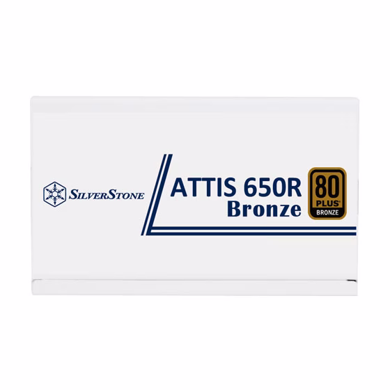 Silverstone ATTIS 650R Bronze 80 PLUS Bronze 650W ATX 3.1 ATX White Power Supply, Active PFC+Double forward+DC to DC Design | SST-AT650R-BF-WBW (White) thumbnail 4