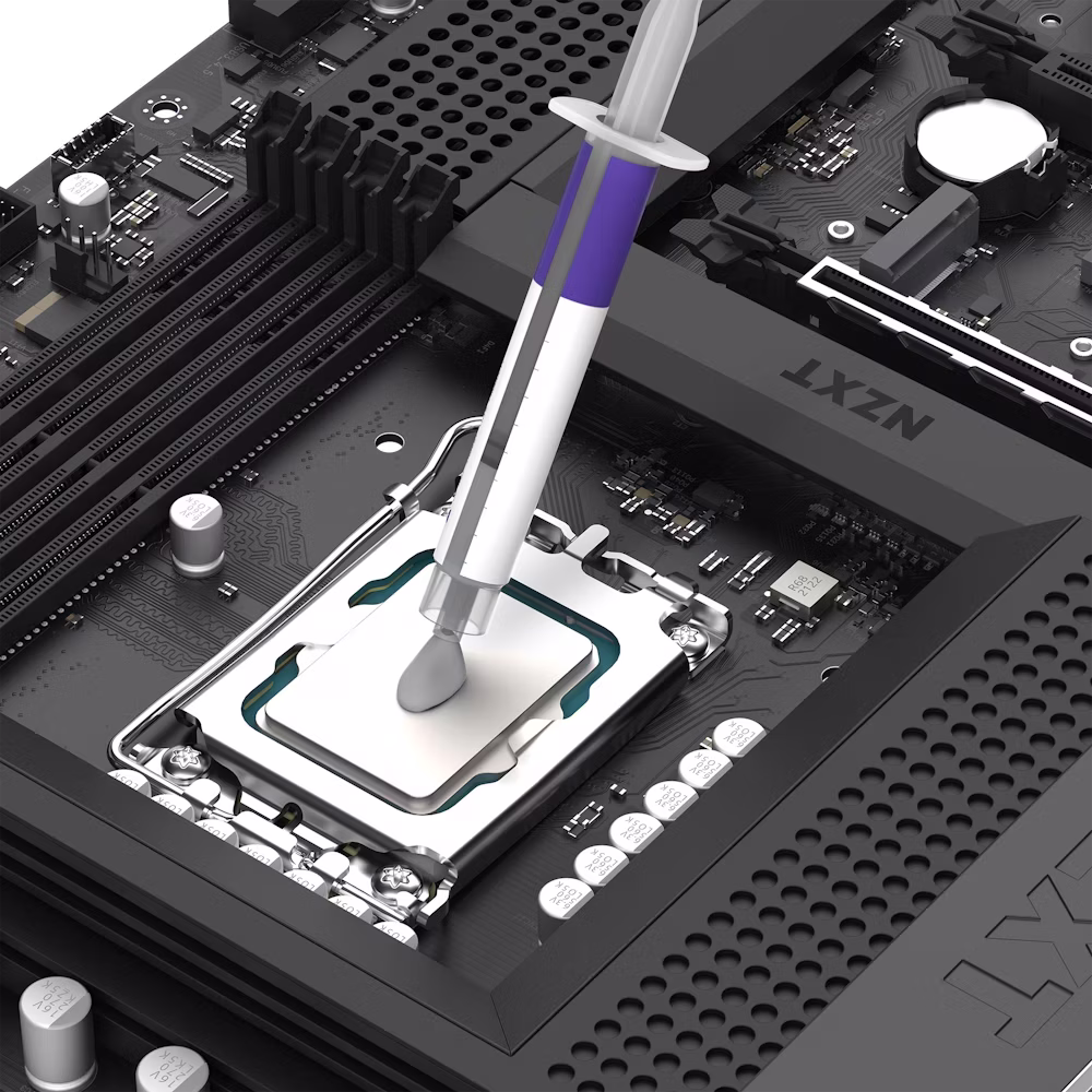 NZXT High-performance Thermal Paste (3g), Excellent thermal conductivity performance, Non-electrically conductive and non-curing which prevents short-circuiting, Easy to apply and clean, Versatile uses (CPU, GPU) Long life span | BA-TP003-01 thumbnail 4