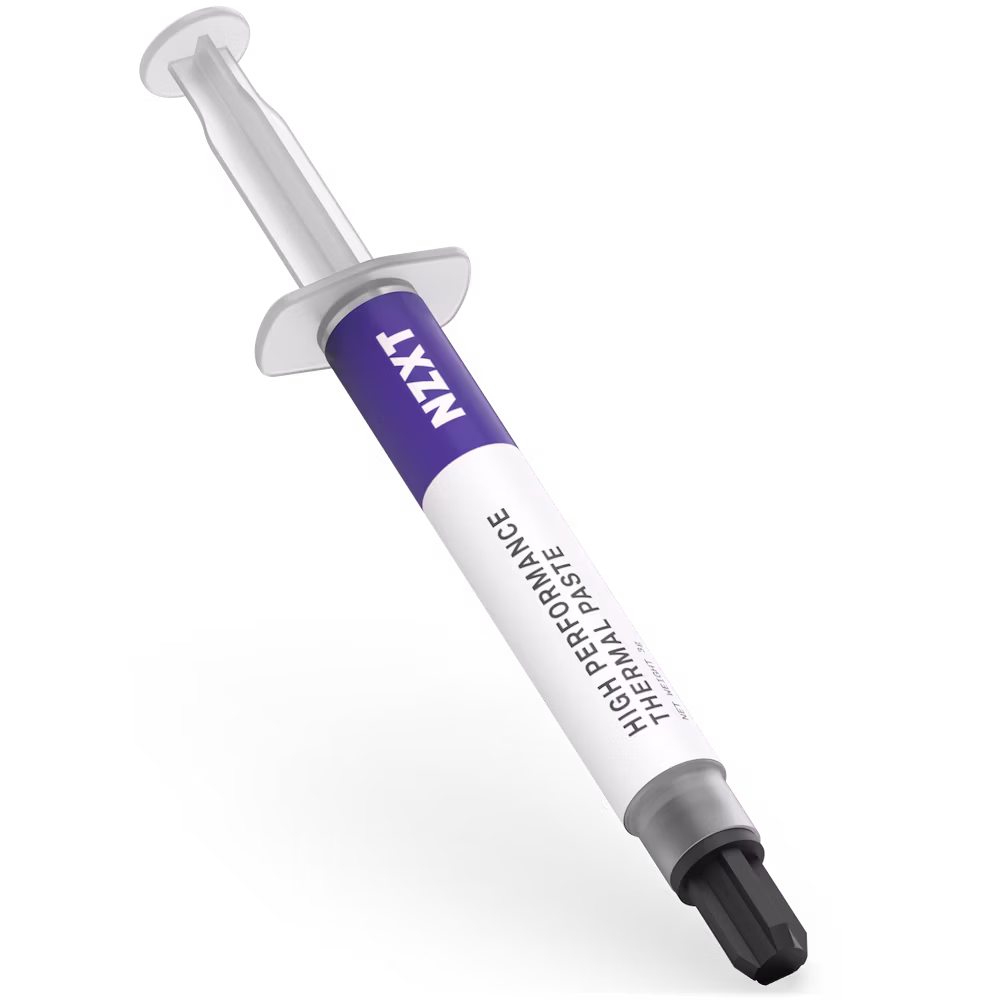 NZXT High-performance Thermal Paste (3g), Excellent thermal conductivity performance, Non-electrically conductive and non-curing which prevents short-circuiting, Easy to apply and clean, Versatile uses (CPU, GPU) Long life span | BA-TP003-01 thumbnail 3