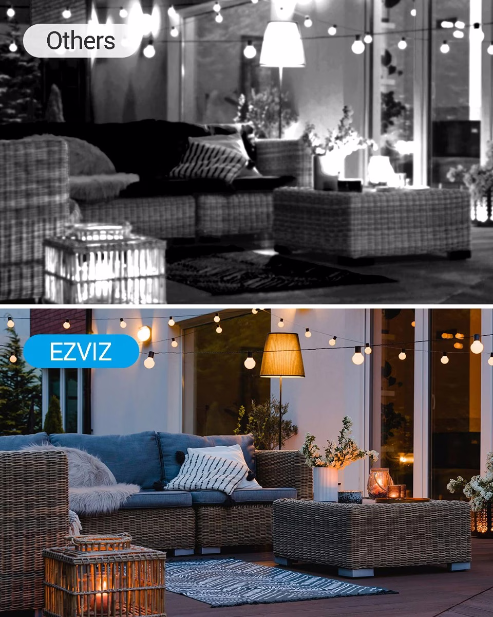 EZVIZ eLife BC1C Battery-Powered Camera, 1080p Video, 7,800 mAh Rechargeable Lithium Battery, Built-in 32 GB eMMC Storage, Color Night Vision, Accurate Human Motion Detection, Two-Way Talk, 2.4 GHz Wi-Fi, Customizable Voice Alerts thumbnail 3