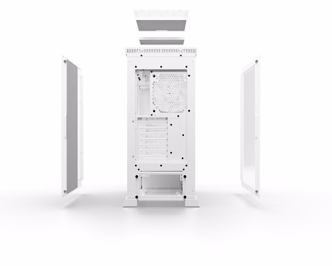 be quiet DARK BASE PRO 901 White E-ATX Case, 3x Silent Wings 4 140mm PWM White fans, Mobo Supports Upto E-ATX, ARGB connector | BGW51 thumbnail 5