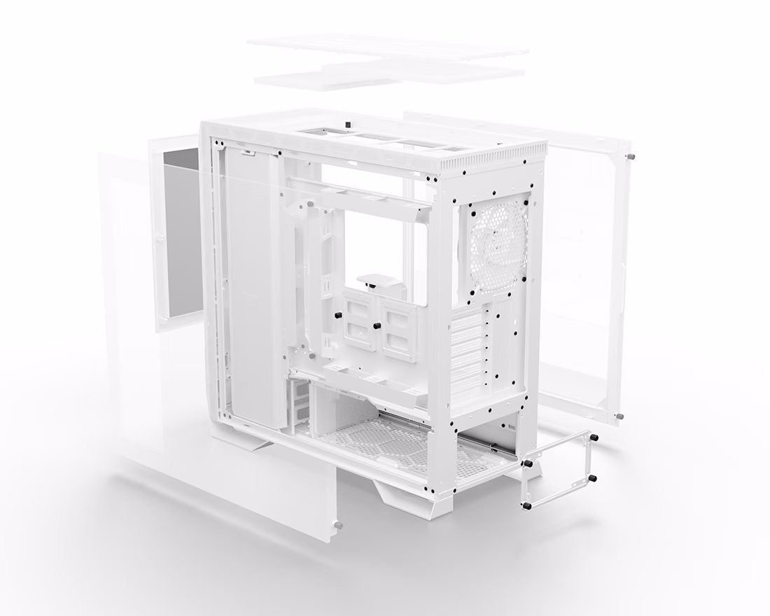 be quiet DARK BASE PRO 901 White E-ATX Case, 3x Silent Wings 4 140mm PWM White fans, Mobo Supports Upto E-ATX, ARGB connector | BGW51 thumbnail 6