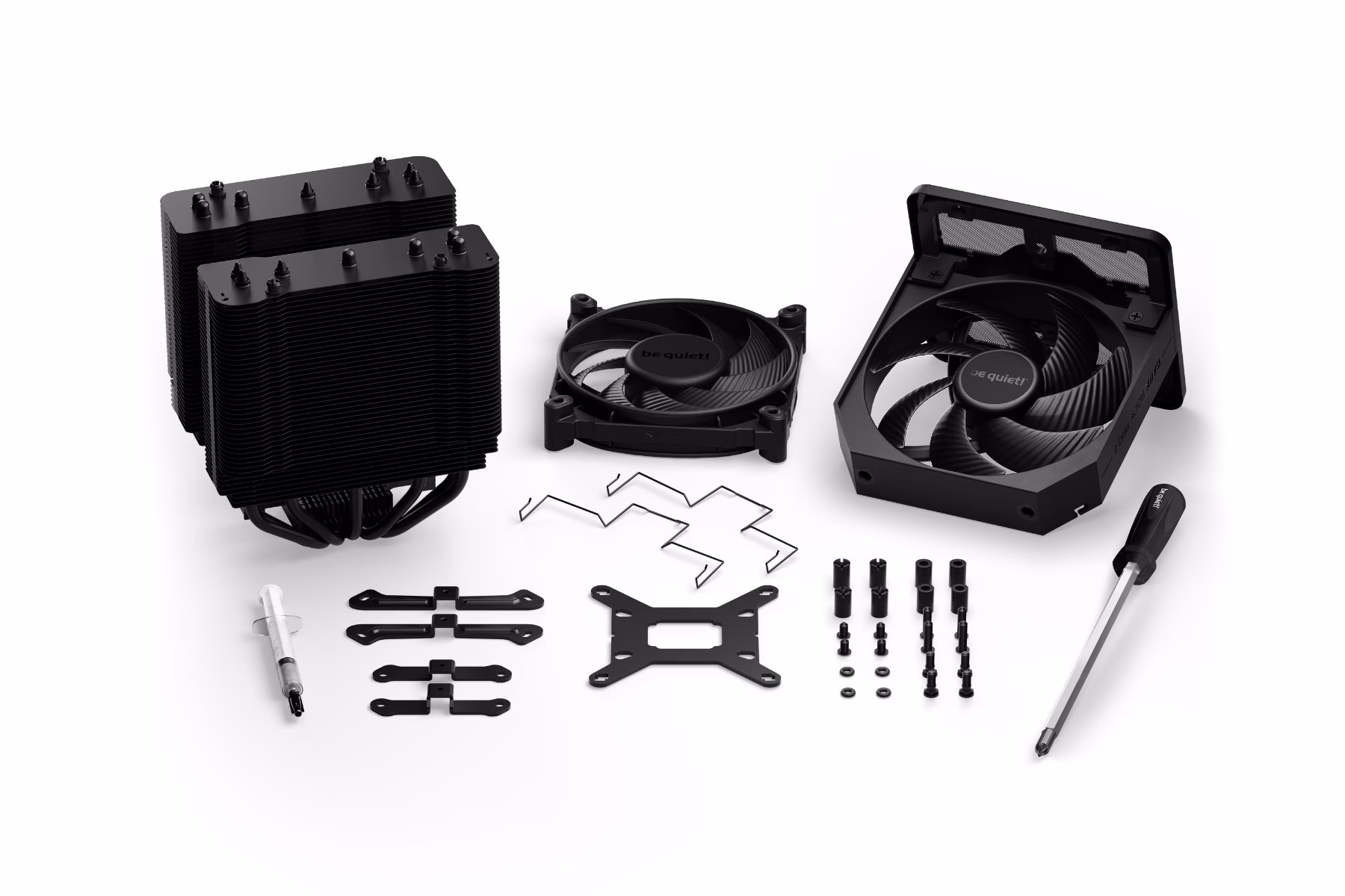be quiet! Dark Rock Pro 5 Quiet Cooling CPU Cooler, Immensely High Airflow, 7 high-Performance Copper Heat Pipes, Speed Switch, Thermal Grease, Black | BK036 thumbnail 11