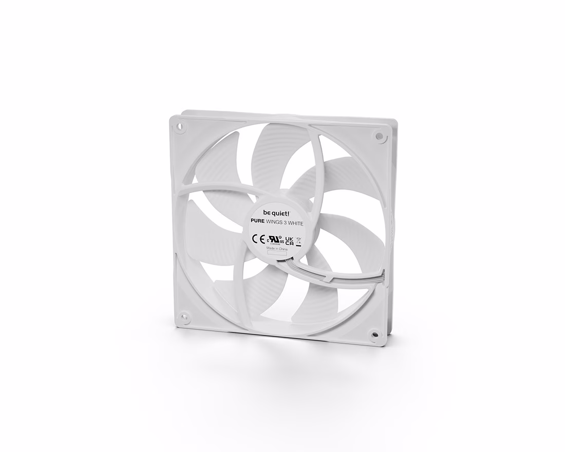 Be Quiet PURE WINGS 3 120mm PWM White Silent Essential Case Fan | BL110 thumbnail 3