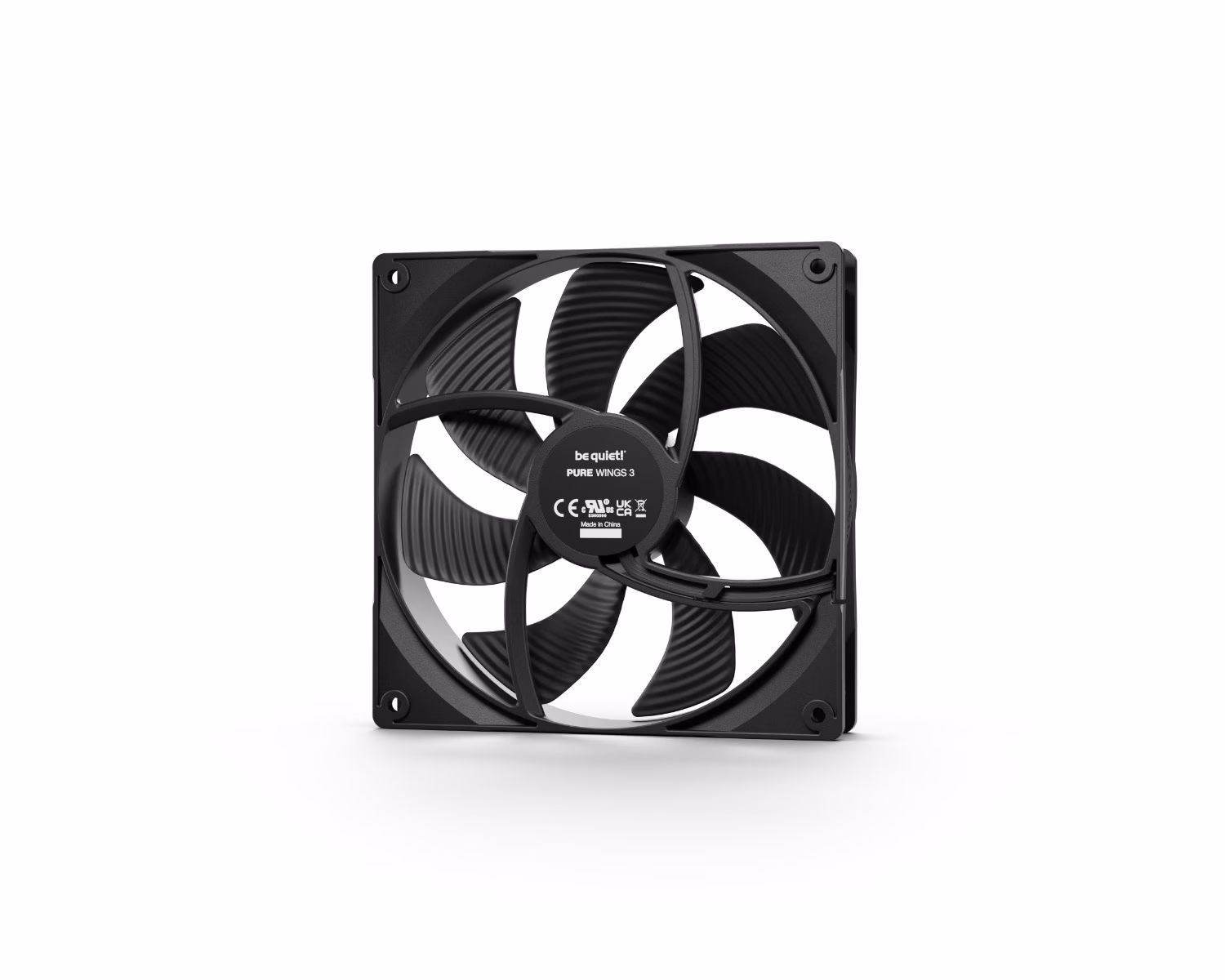 Be Quiet! Silent Wings Pro 4 120mm PWM Case Fans, 9 Optimized Fan Blades, 3000 RPM Fan Speed, Black | BL098 image