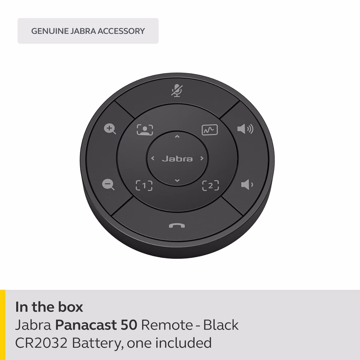 Jabra 8220-209 PanaCast 50 Remote Control - Simplistic Remote Control for PanaCast 50 Video Bar - All In One Remote Control for Easy-In-Room Operation with Volume Adjustment - Black 8220-209 thumbnail 4