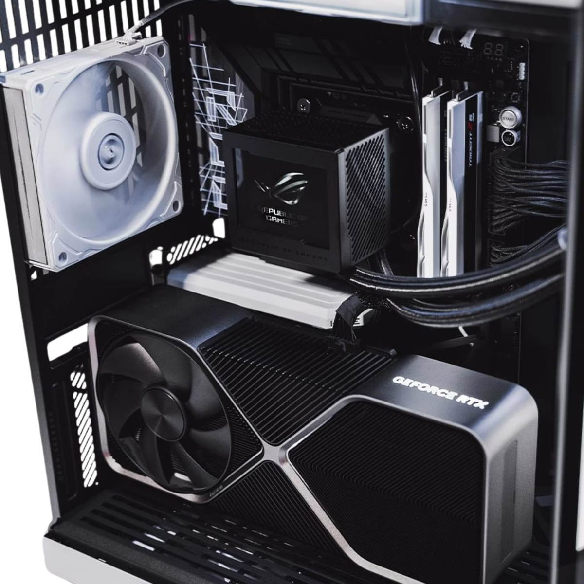 Gaming PC Built With Hyte Y70 Touch, Intel Core I9-14900K, ROG Strix GeForce RTX 4080 SUPER OC, 64GB ( 2x 32GB ) DDR5 6400MT/S, 4TB PCIe 4.0 NVMe, AIO Liquid CPU Cooler, 1200W Platinum WiFi+BT thumbnail 8