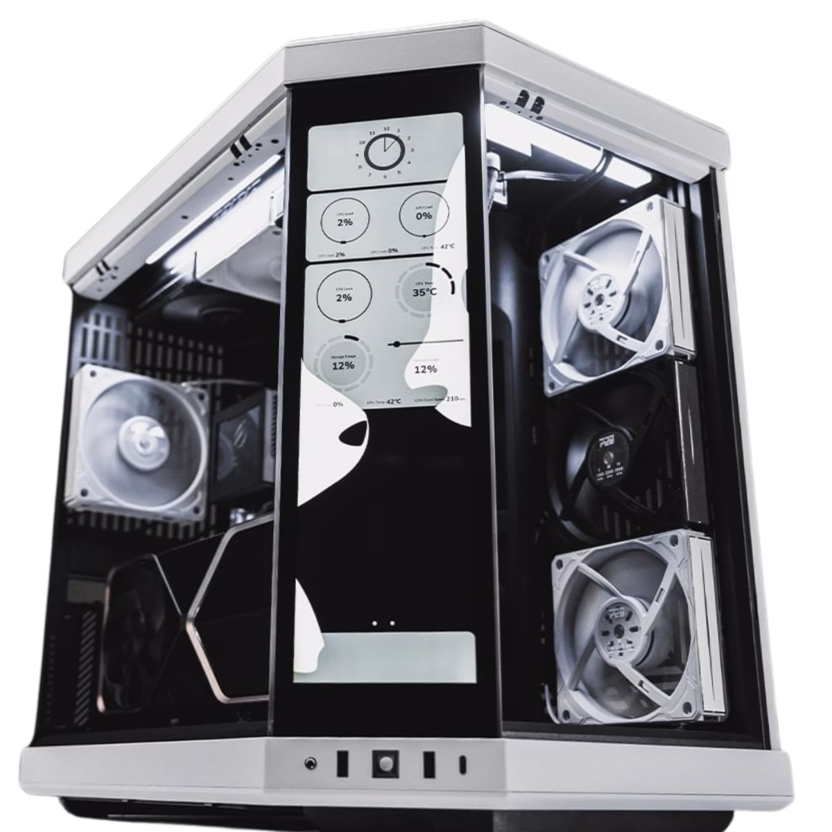 Gaming PC Built With Hyte Y70 Touch, Intel Core I9-14900K, ROG Strix GeForce RTX 4080 SUPER OC, 64GB ( 2x 32GB ) DDR5 6400MT/S, 4TB PCIe 4.0 NVMe, AIO Liquid CPU Cooler, 1200W Platinum WiFi+BT thumbnail 3