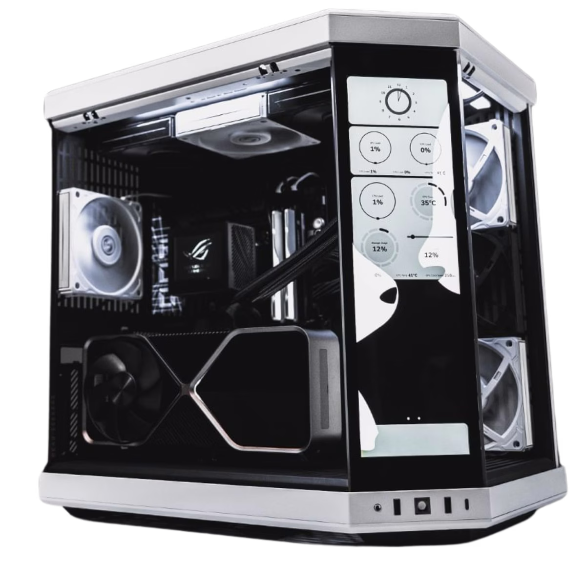  Y70 PC Built Gaming PC- Intel Core i9-14900KS, Aorus NVIDIA RTX 4090 24GB, 64GB DDR5 RAM 6400MHz (2x32GB ), 4TB SSD Gen 4, 1000W 80+ Gold PSU, 360mm Liquid Cooler, Wi-Fi + BT  image