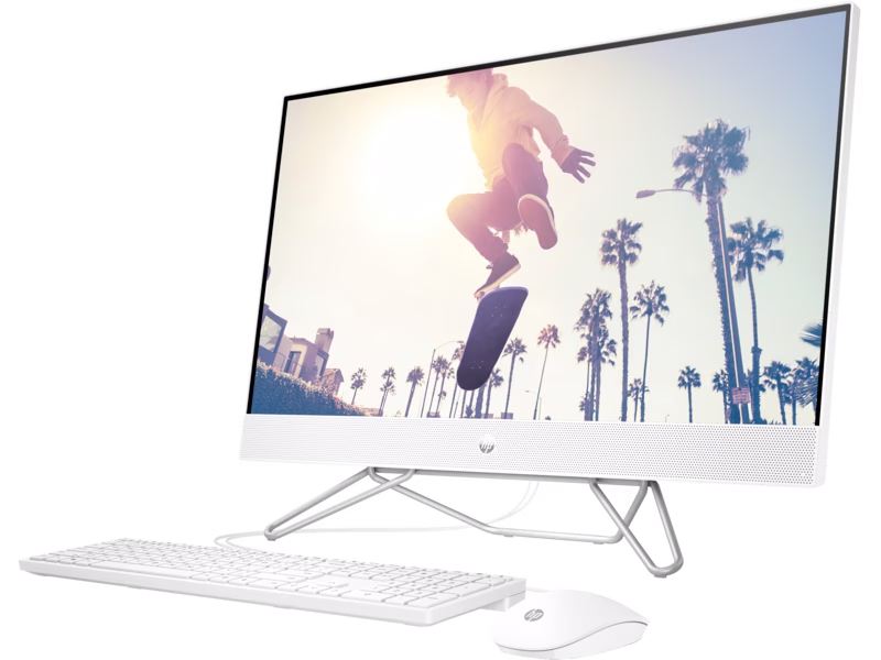HP ALL-IN-ONE 27-CB1010NH (6M840EA) i7-1255U-4.7GHz, 16GB, 1TB SSD, 27" FHD IPS, CAMERA, BT, WIFI, DOS, INTEL IRIS XE GRAPHICS, WHITE, 1 YEAR WARRANTY image