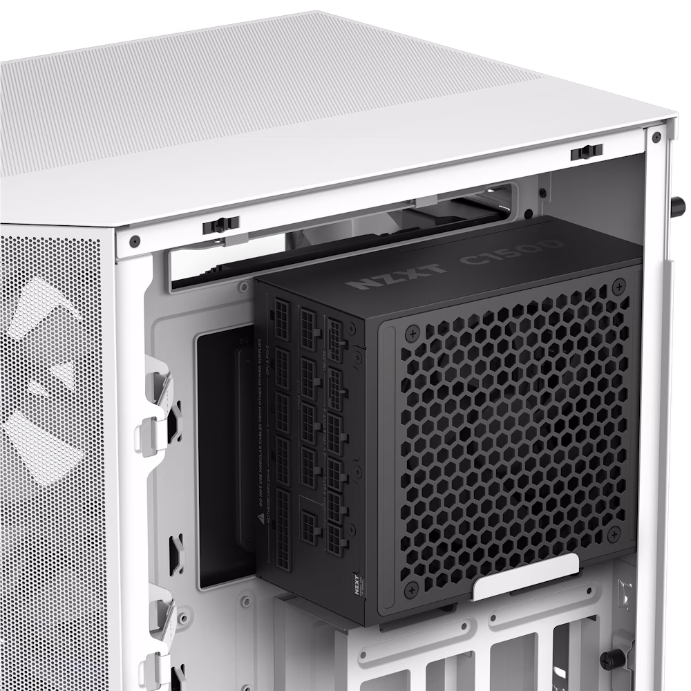 NZXT C1500 Platinum ATX 3.1 1500 Watt 80 PLUS Platinum Fully Modular Power Supply (PSU), Digitally-controlled Power, Dual PCIe 5.1 Connectors, Magnetic Levitation Bearing (ML), Zero Fan Mode, Black | PA-5P1BB-UK thumbnail 6