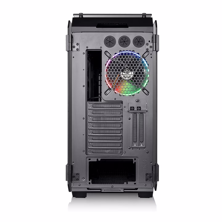Thermaltake View 71 Tempered Glass RGB Edition E-ATX Case, 5mm Tempered Glass x 4 (Left & Right & Front & Top), 4x Pre Installed Fans, USB 3.0 x 2, USB 2.0 x 2, HD Audio x 1, 8+2 Expansion Slots, USB 3.0 x 2, USB 2.0 x 2, HD Audio x 1 | CA-117-00F1WN-00 thumbnail 3