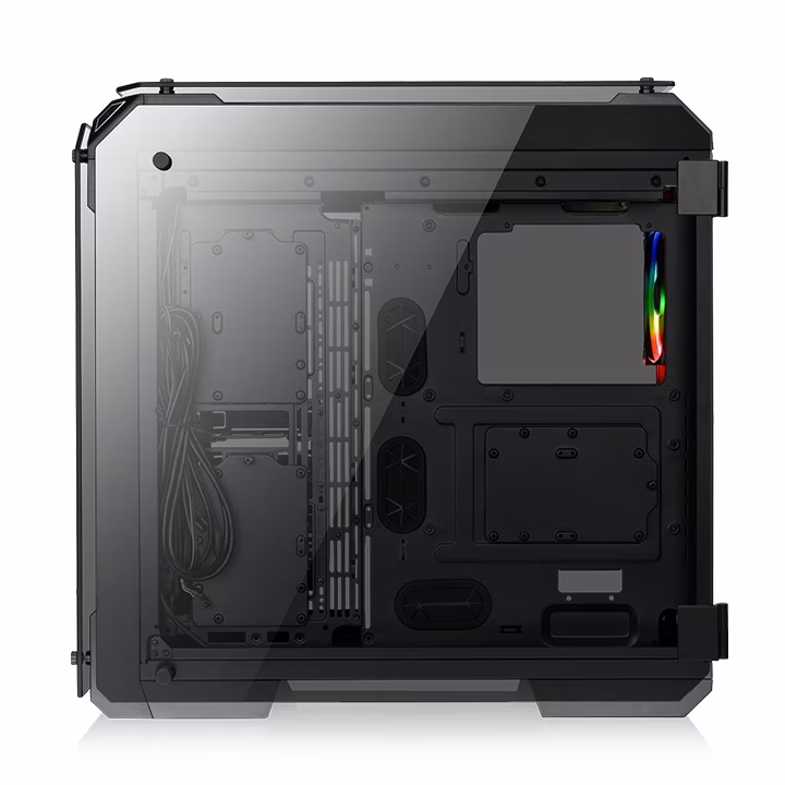Thermaltake View 71 Tempered Glass RGB Edition E-ATX Case, 5mm Tempered Glass x 4 (Left & Right & Front & Top), 4x Pre Installed Fans, USB 3.0 x 2, USB 2.0 x 2, HD Audio x 1, 8+2 Expansion Slots, USB 3.0 x 2, USB 2.0 x 2, HD Audio x 1 | CA-117-00F1WN-00 thumbnail 4