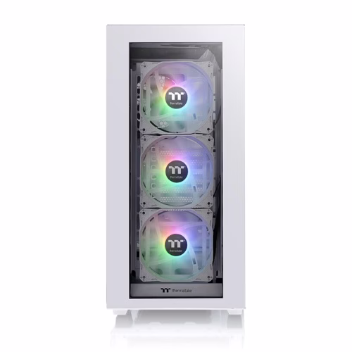 Thermaltake Divider 300 TG ARGB Mid Tower Chassis, Tempered Glass x 2, Front 120 x 120 x 25 mm ARGB fan, Rear 120 x 120 x 25 mm Turbo fan, 7x Expansion Slots, White | CA-1S2-00M6WN-01 thumbnail 5