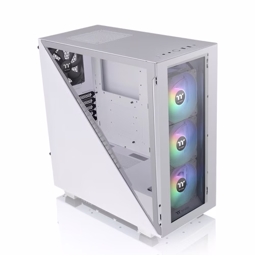 Thermaltake Divider 300 TG ARGB Mid Tower Chassis, Tempered Glass x 2, Front 120 x 120 x 25 mm ARGB fan, Rear 120 x 120 x 25 mm Turbo fan, 7x Expansion Slots, White | CA-1S2-00M6WN-01 image