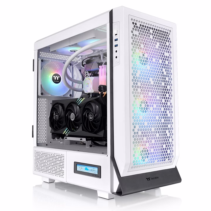Thermaltake Ceres 500 TG ARGB Snow Mid Tower Gaming Case, 3mm Tempered Glass x 1, USB 3.2 (Gen 2) Type-C x 1, USB 3.0 x 2, HD Audio x 1, Snow White | CA-1X5-00M6WN-00 thumbnail 4